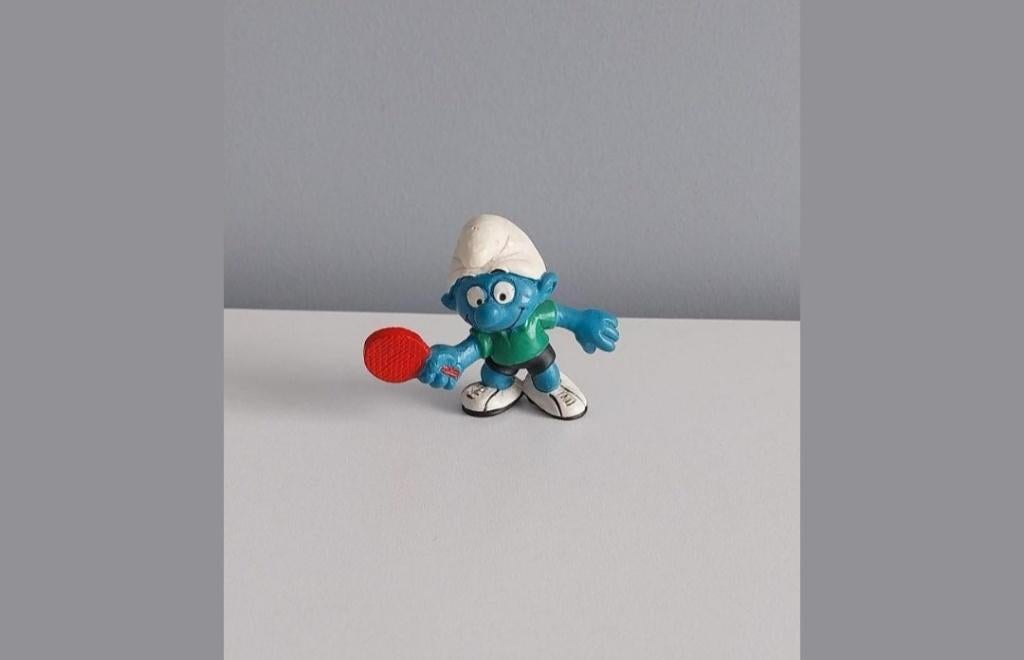 Smurf tafeltennis. Sportsmurf, Verzamelen, Smurfen, Ophalen of Verzenden, Zo goed als nieuw, Verschillende Smurfen