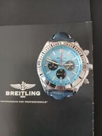 Breitling Chronomat B01 Ice Blue, Sieraden, Tassen en Uiterlijk, Horloges | Heren, Leer, Staal, Breitling, Polshorloge