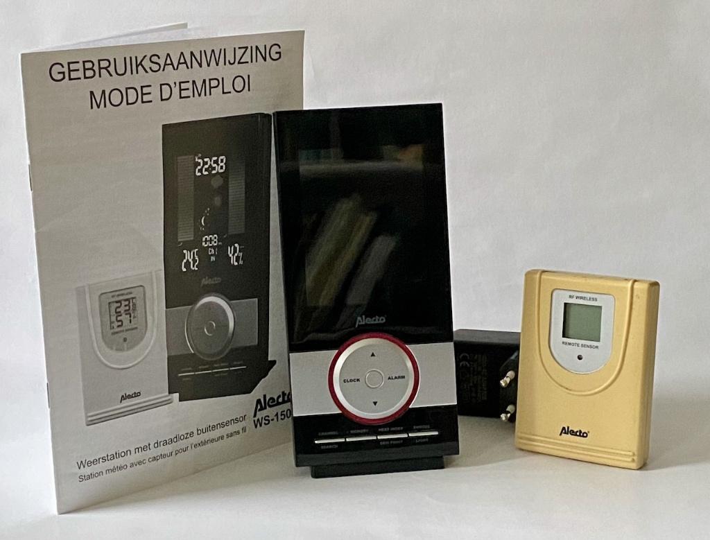 Alecto WS-1500 weerstation, Audio, Tv en Foto, Weerstations en Barometers, Ophalen of Verzenden, Gebruikt, Weerstation