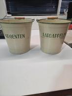 Vintage Emaille Emmer Set - Groenten & Aardappelen, Ophalen, Minder dan 50 cm, Gebruikt, Overige materialen