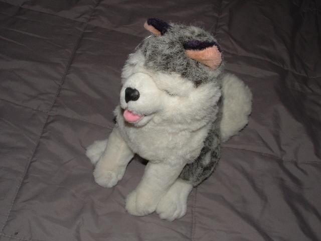 CREATIONS KELLY TOYS HOND HUSKY PLUCHE ZWART/WIT, Ophalen of Verzenden, Nieuw, Overige typen
