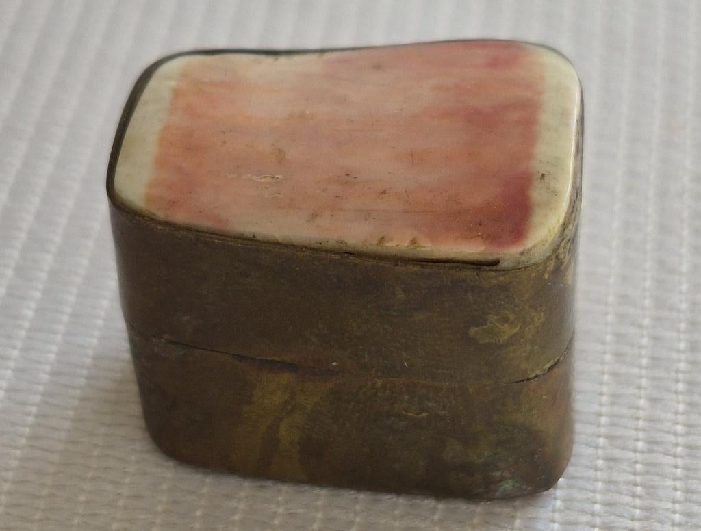 Mooi oud ingelegd doosje, Antiek en Kunst, Curiosa en Brocante, Ophalen of Verzenden