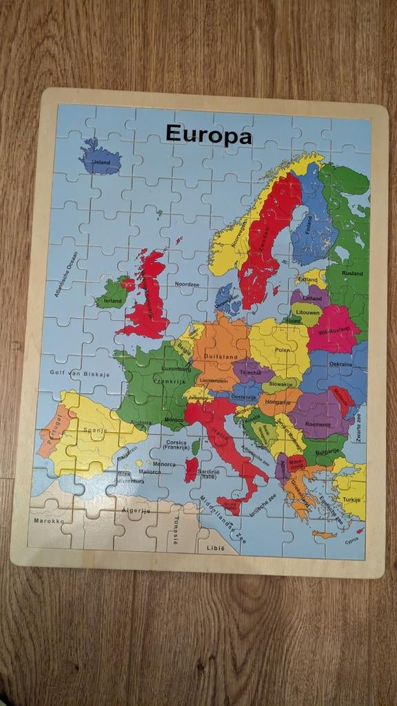 Houten puzzel Europa, Ophalen of Verzenden