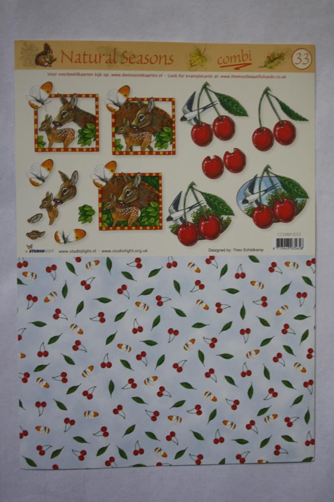 2 stuks Knipvellen Natural Seasons combi 7102, Ophalen of Verzenden, Nieuw, Natuur, Knipvel