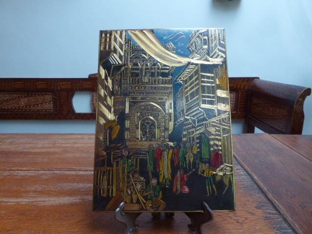 Prachtige gravure op koper, Turkije, Antiek en Kunst, Antiek | Woonaccessoires, Ophalen of Verzenden