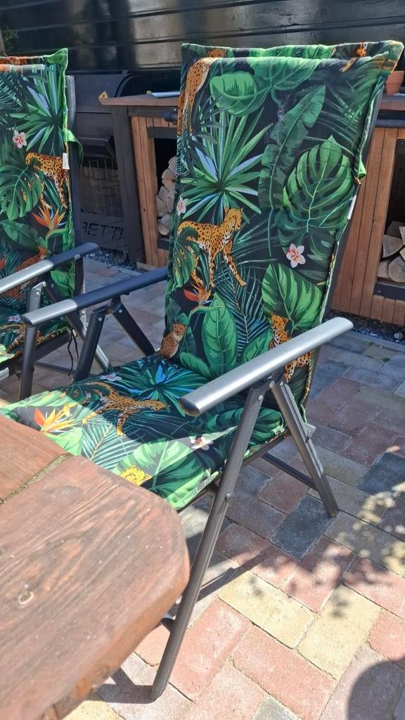 Tuinstoel kussens, Ophalen of Verzenden, Gebruikt, Kunststof