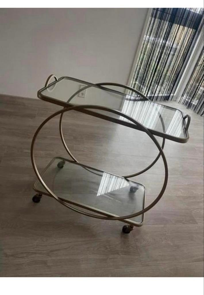 Riverdale decoratie trolley / dranktafel - Zo goed als nieuw, Huis en Inrichting, Tafels | Salontafels, Ophalen, Zo goed als nieuw