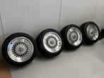 Nieuwe 15 inch BBS RS Style breedset (7J) + banden 4x100, Bbs, 15 inch, Banden en Velgen, Abc