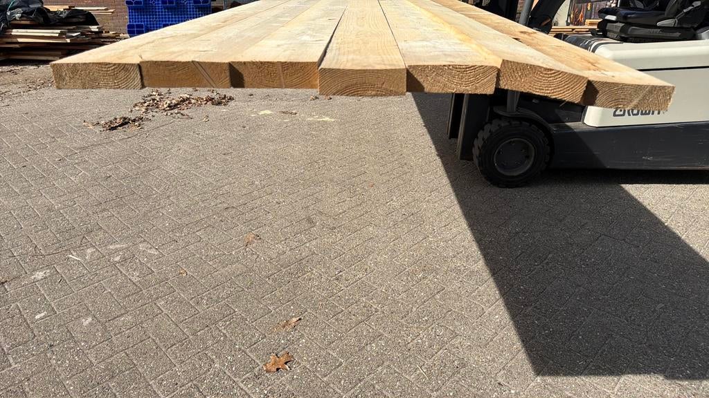 Vuren balken 43x150 5 meter pak 13, Ophalen, Zo goed als nieuw, Hout