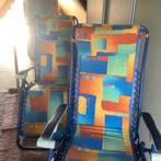 2 retro lafuma relex stoelen, Caravans en Kamperen, Kampeermeubelen, Ophalen, Gebruikt, Campingstoel