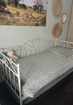 Bedframe wit metaal  & lattenbodem (gratis matras), Ophalen, 90 cm, Eenpersoons, Wit