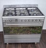 6 PITS SMEG GAS-ELCTRO FORNUIS. WEOKBRANDER HETELUCHTOVEN, Witgoed en Apparatuur, Fornuizen, Ophalen, 60 cm of meer, Zo goed als nieuw