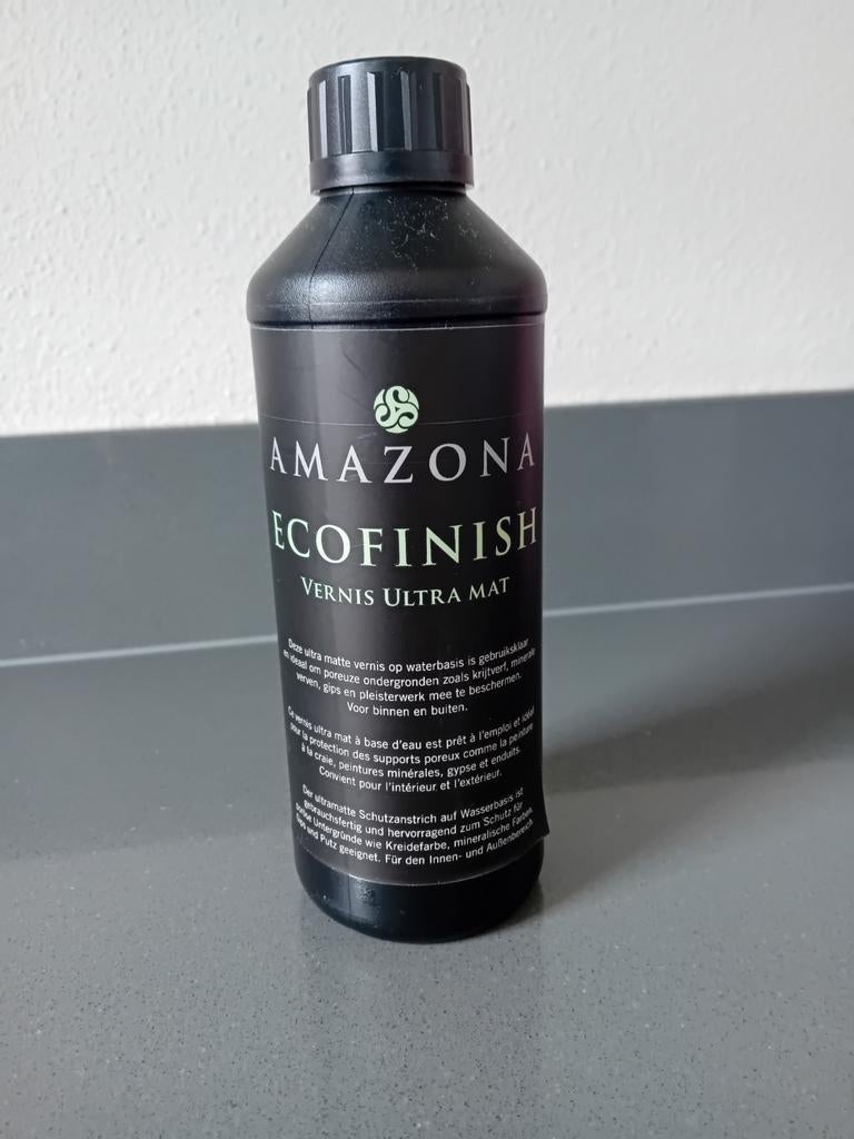 Amazona Ecofinish Vernis Ultra Mat 450 ml, Doe-het-zelf en Verbouw, Verf, Beits en Lak, Ophalen of Verzenden, Wit