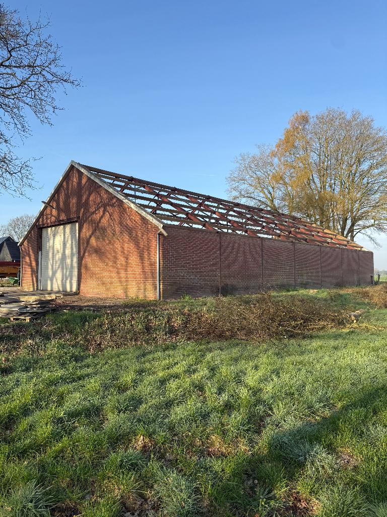 loods/schuur staalconstructie + gordingen, Ophalen