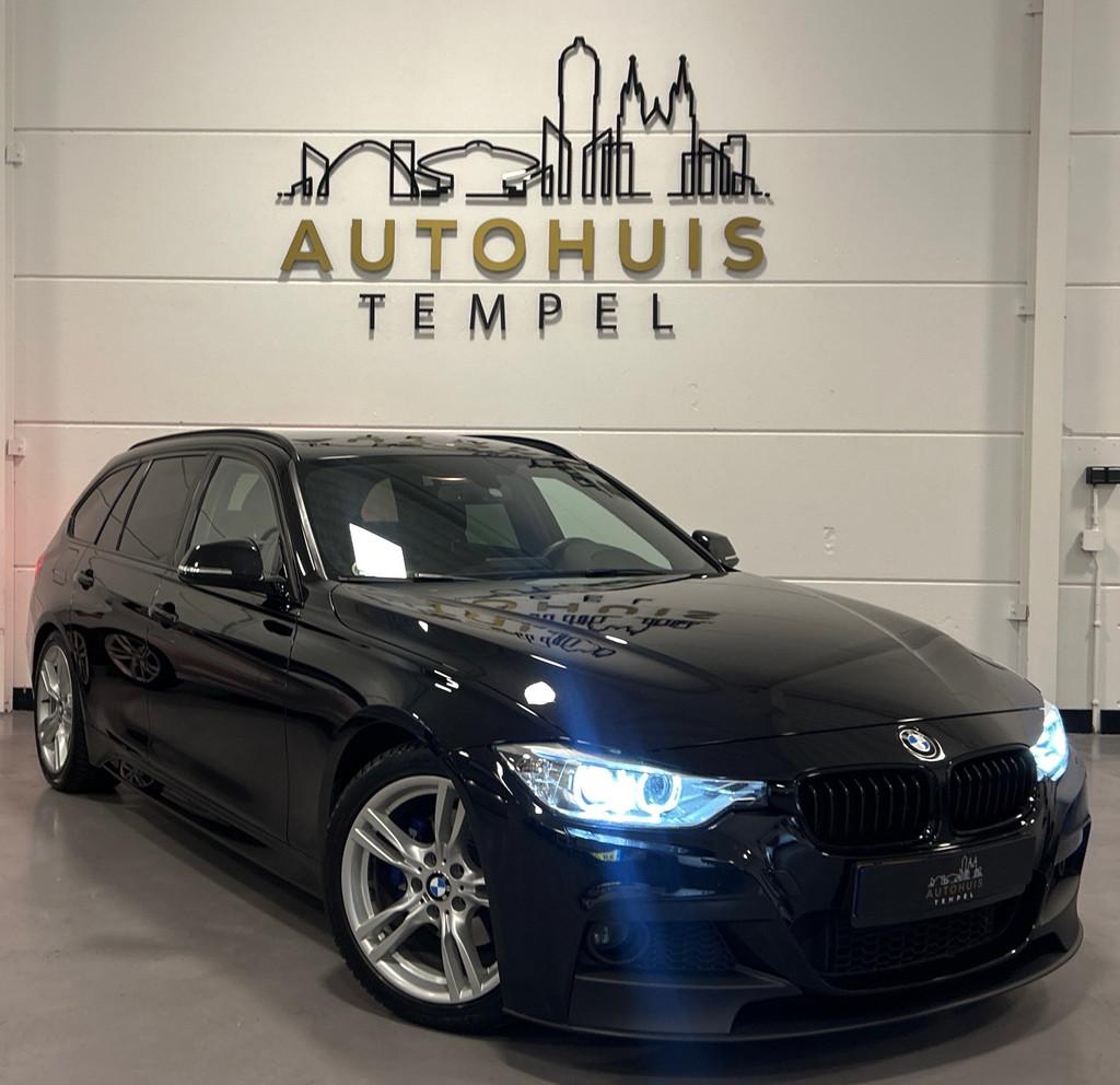 BMW 3-serie Touring 320d High Executive M Pakket Navi Pdc Le, Achterwielaandrijving, Zwart, 4 cilinders, Alcantara