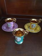 Set van 3 Goudvergulde Espresso Kopjes, Ophalen of Verzenden