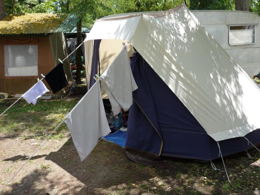 Japio 2-persoons Piramidetent (Zwaar Katoen), Caravans en Kamperen, Ophalen, Gebruikt, Tot en met 2