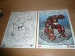 Lego Marvel 5005573 & 74: Hulkbuster art print, kleur en ZW, Ophalen of Verzenden, Nieuw, Lego