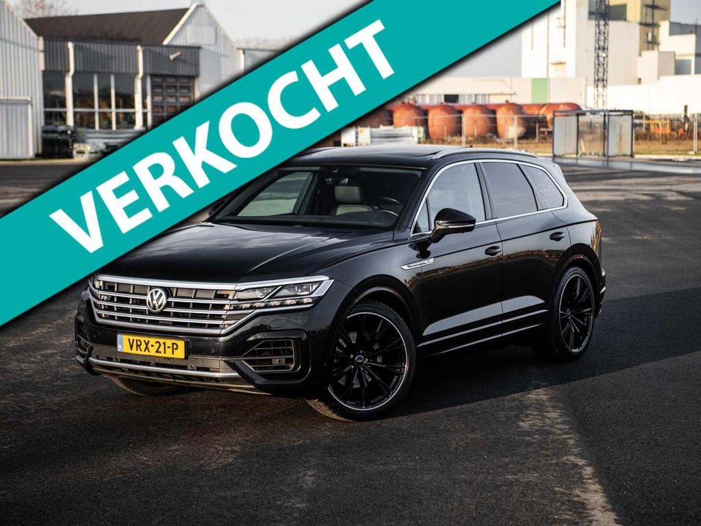 Volkswagen Touareg 3.0 V6 TDI 286PK R-Line Grijs Kenteken Pa, 15 km/l, Gebruikt, Met garantie (alle), Volkswagen