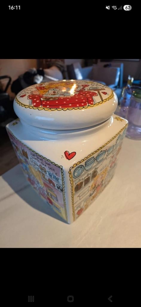 Blond Amsterdam voorraadpot zo goed als nieuw, Ophalen