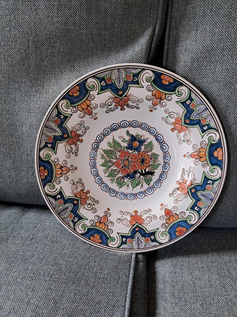 Wandbord Makkum aardewerk, Tichelaar, Ophalen of Verzenden