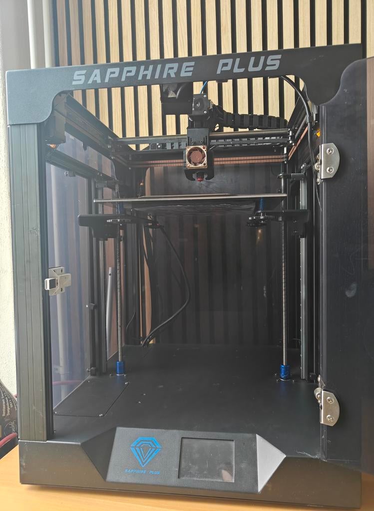 Sapphire Plus 3D printer met BLTouch en magneet plaat, Computers en Software, 3D Printers, Gebruikt, Filament, Ingebouwde Wi-Fi