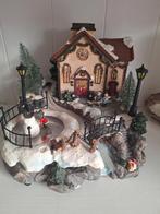 Kerstdorp met schaatsbaan, Ophalen of Verzenden, Gebruikt