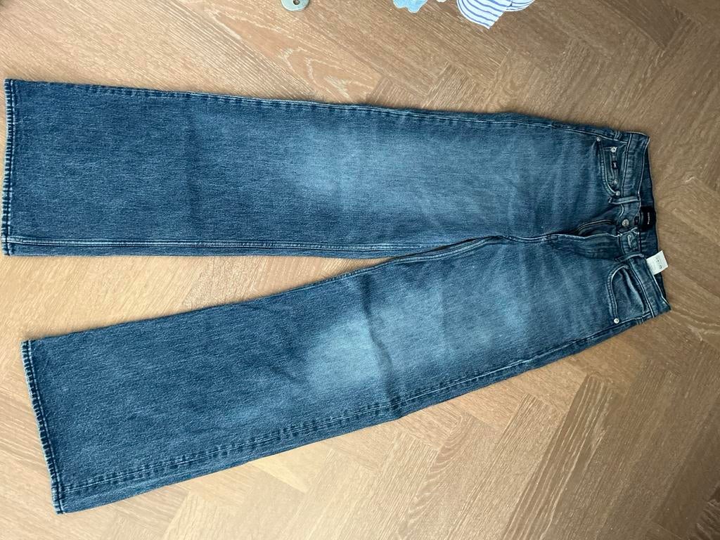 Denham wide leg jeans model MIKU, maat 26/34 ZGAN, Ophalen, Zo goed als nieuw, Blauw