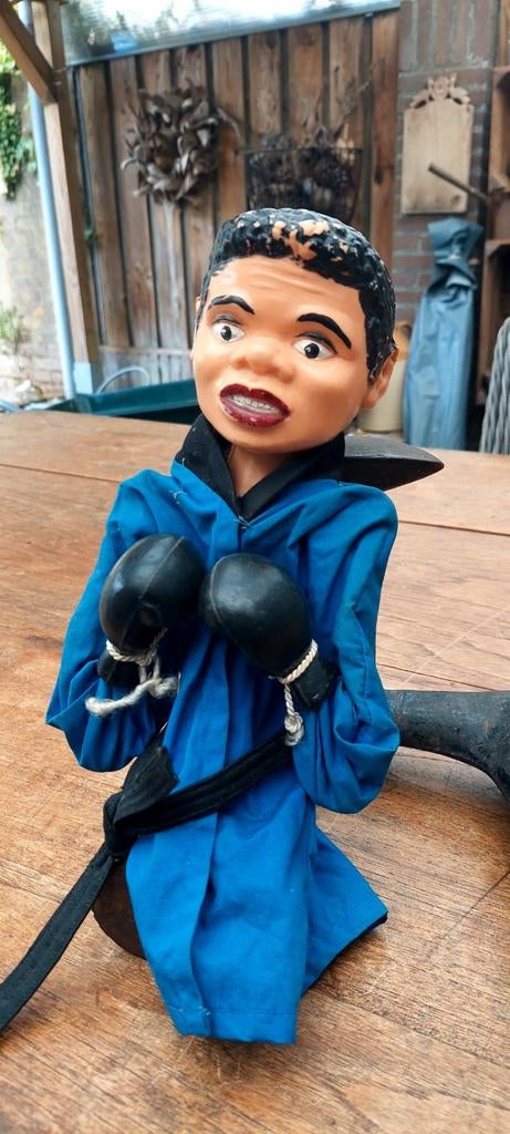 Unieke Cassius Clay Bokspop - Vintage Handpop, Ophalen of Verzenden