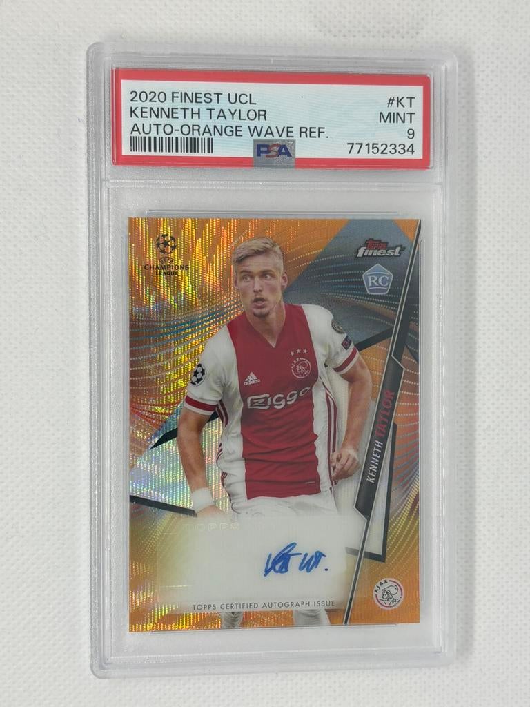 Kenneth Taylor Auto /25 RC Rookie PSA 9 Ajax, Ophalen of Verzenden, Zo goed als nieuw, Plaatje