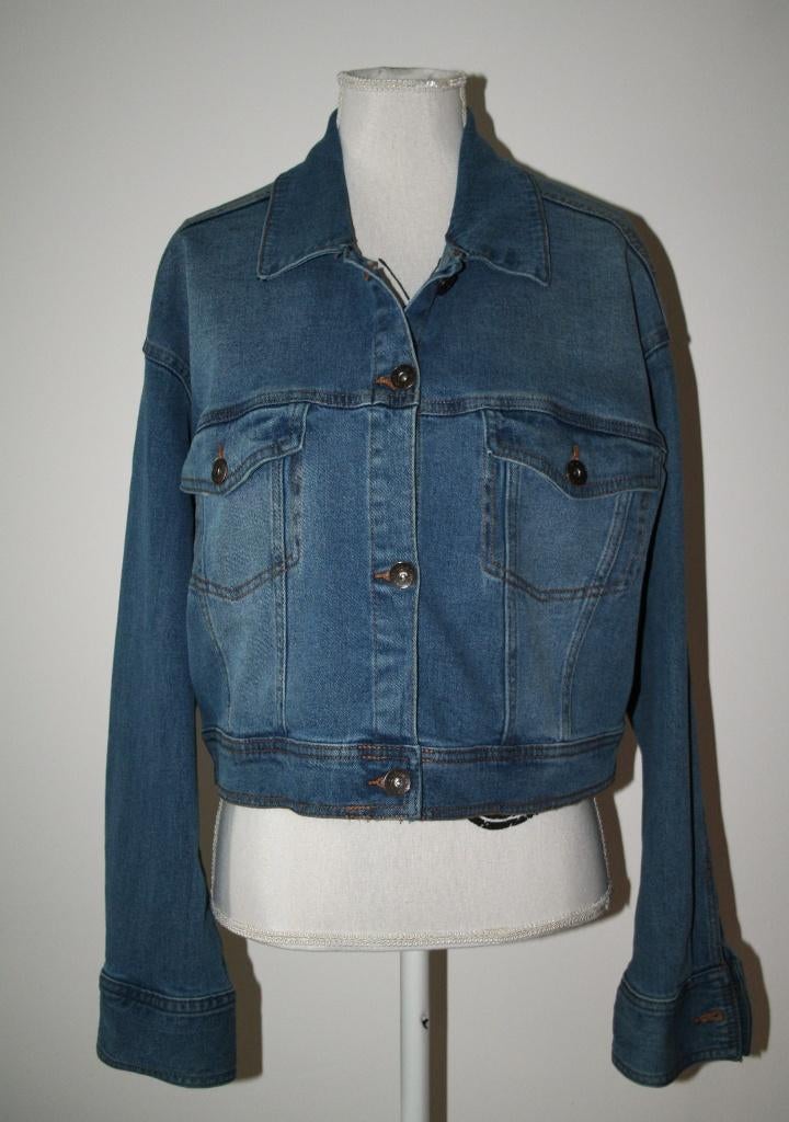 Esmara blauw cropped jeans jasje mt 42 44 L, Kleding | Dames, Jasjes, Kostuums en Pakken, Maat 42/44 (L), Nieuw, Esmara, Jasje
