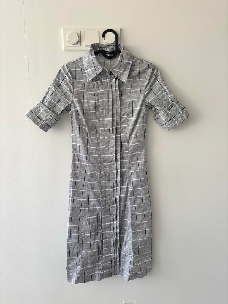 Vero Moda geruite overhemdjurk - XS, Kleding | Dames, Jurken, Ophalen of Verzenden, Zo goed als nieuw, Knielengte, Maat 34 (XS) of kleiner