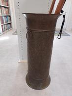 Oude paraplubak van geel koper, Ophalen of Verzenden