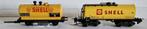 Trix Express 2 x Shell, Gebruikt, Gelijkstroom of Wisselstroom, Trix, Wagon