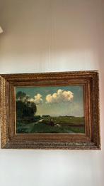 Prachtig olieverf schilderij Dirk van Haaren originele lijst, Ophalen of Verzenden