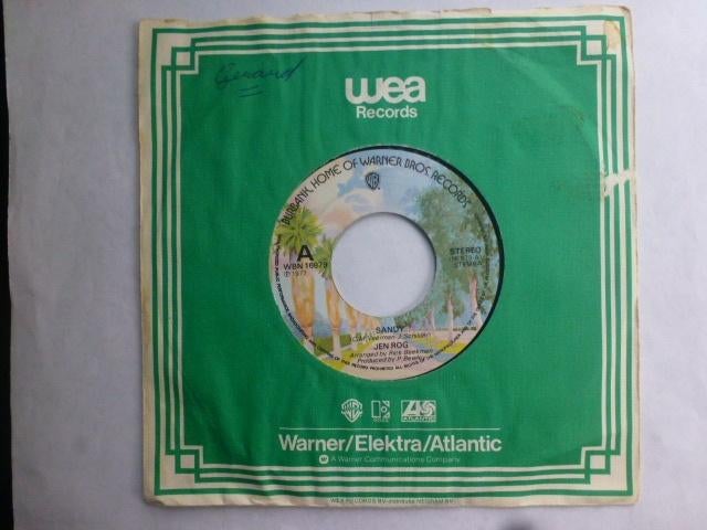 Jen Rog.  Sandy. / Follow me., Cd's en Dvd's, Vinyl Singles, Gebruikt, 7 inch, Single, Ophalen of Verzenden