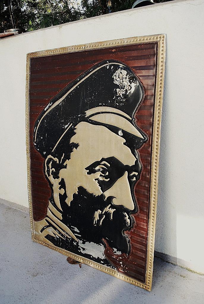 KGB Wandplaat van Felix Dzerzhinsky CCCP 91,5 cm​ Mega Groot, Ophalen of Verzenden