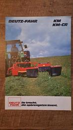 Folder DEUTZ FAHR KM KM-CR cirkelmaaier, cyclomaaier, Ophalen of Verzenden, Zo goed als nieuw, Folder