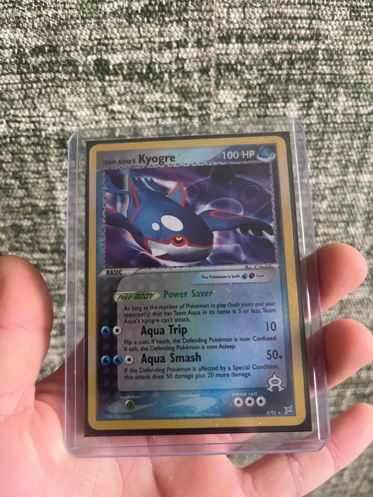 Kyogre reverse holo 3/95, Hobby en Vrije tijd, Verzamelkaartspellen | Pokémon, Ophalen of Verzenden, Zo goed als nieuw, Losse kaart