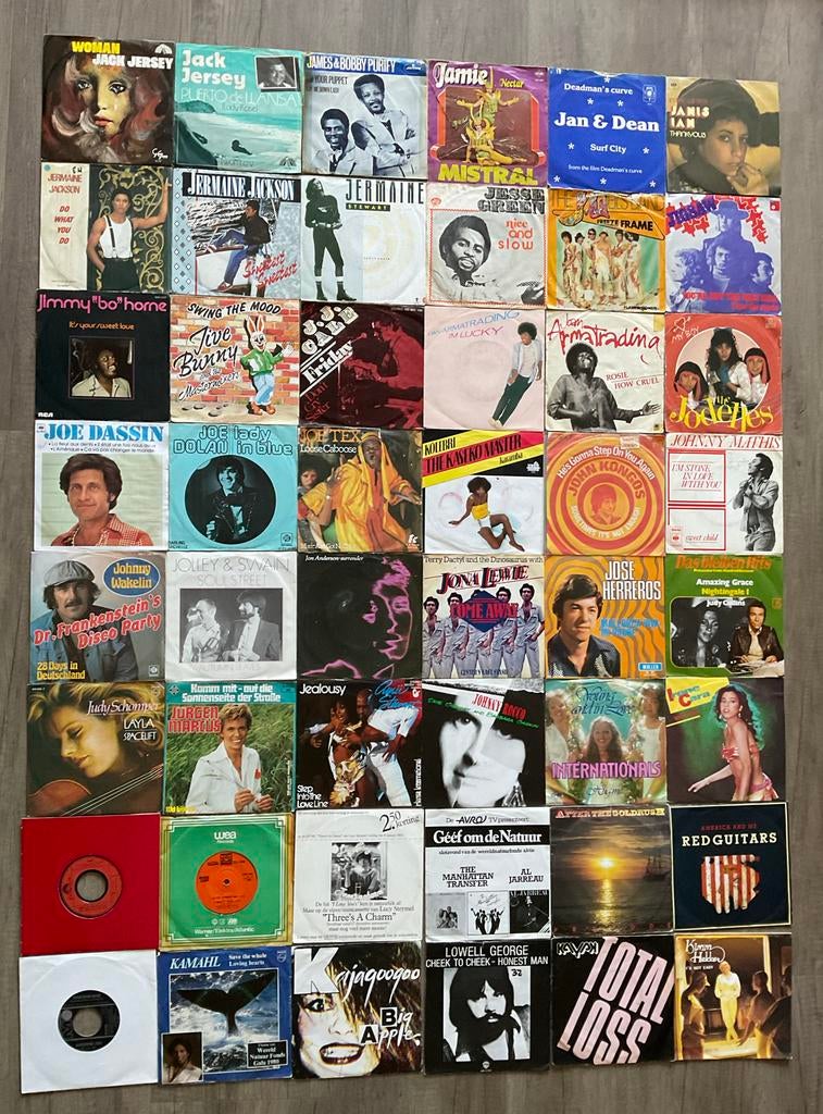 Partij Top 40 vinyl singles - Pop, Disco, Soul (48st), Cd's en Dvd's, Vinyl Singles, Gebruikt, 7 inch, Single, Ophalen of Verzenden