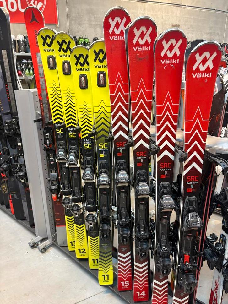 Völkl Ratiger SC en SRC, Sport en Fitness, Skiën en Langlaufen, Gebruikt, Ski's, Skiën, 140 tot 160 cm, Ophalen of Verzenden