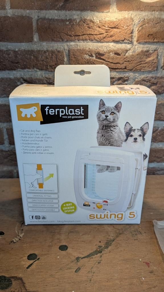 Kattenluik Swing 5 + 3 verlengtunnels, Ophalen, Nieuw