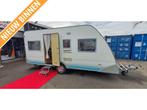 KNAUS/EIFELLAND 450 EVT STAPELBED 4 OF 5 PERSOONS, Caravans en Kamperen, Overige typen, Standaardzit, Kachel, Bedrijf