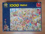Puzzel JvH the winter fair 1000 stukjes (Jan van Haasteren), Ophalen of Verzenden, 500 t/m 1500 stukjes, Gebruikt, Legpuzzel