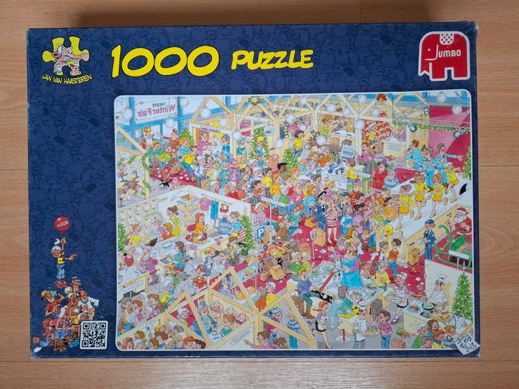 Puzzel JvH the winter fair 1000 stukjes (Jan van Haasteren), Hobby en Vrije tijd, Denksport en Puzzels, Gebruikt, Legpuzzel, 500 t/m 1500 stukjes