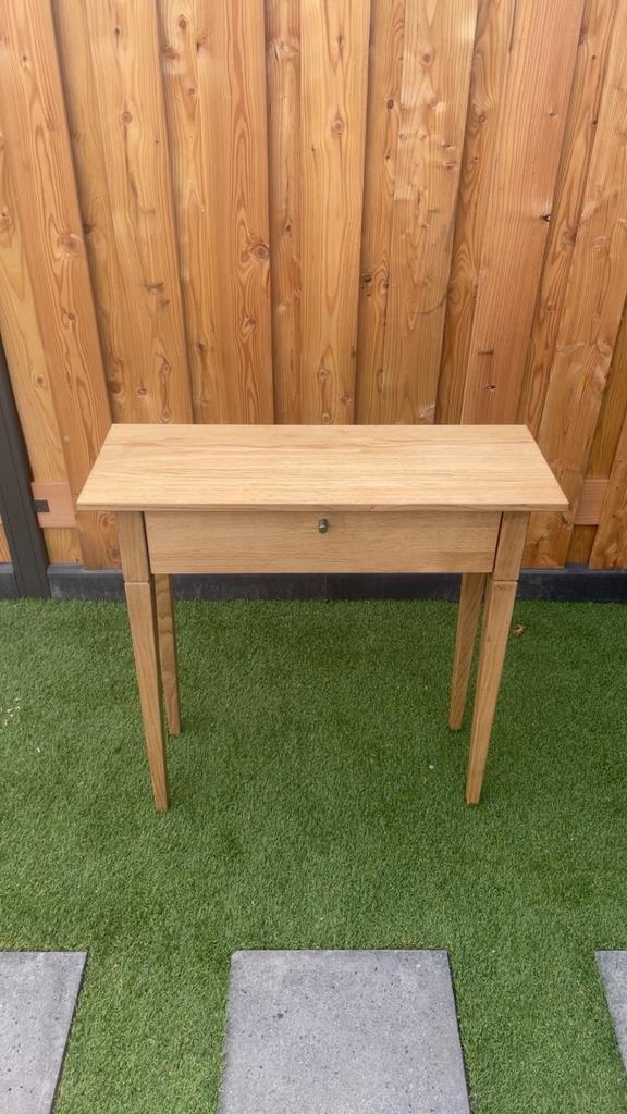 Massief eikenhouten kaste met lade, Ophalen of Verzenden, Zo goed als nieuw, 75 cm of meer, 60 cm of meer