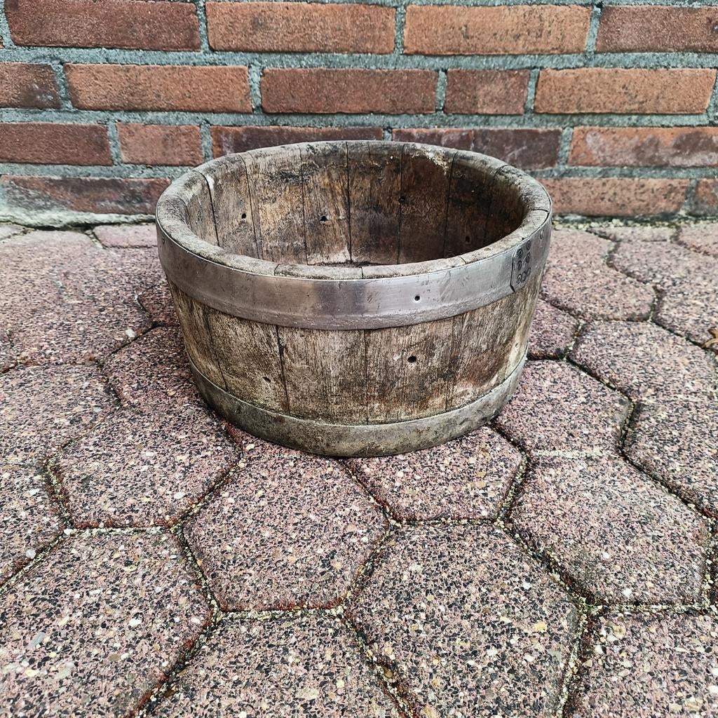 Houten bloembak, Tuin en Terras, Bloempotten, Ophalen, Overige materialen, Rechthoekig, Minder dan 40 cm