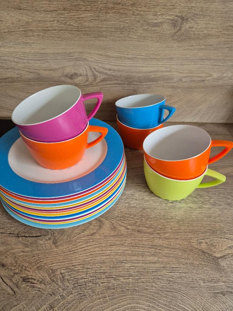 Mepal rosti melamine servies camping, Ophalen, Gebruikt