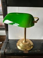 Bankierslamp of notarislamp. Met karakteristieke groene kap., Ophalen of Verzenden, Zo goed als nieuw, Glas, Minder dan 50 cm
