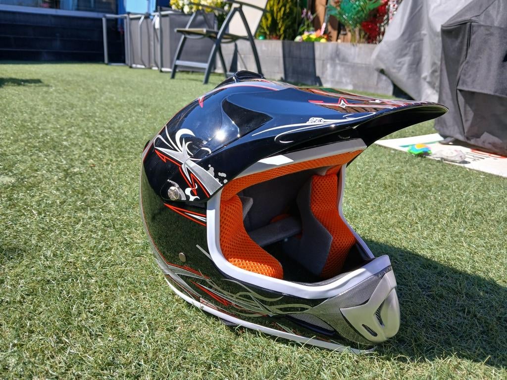 Kinder cross helm , zgan, Motoren, Overige merken, XS, Offroadhelm, Ophalen of Verzenden